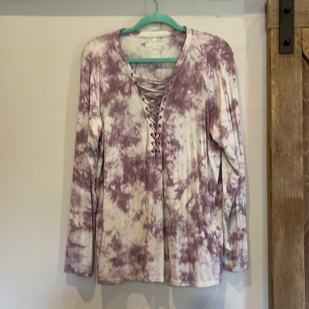American Eagle tie dye long sleeve shirt